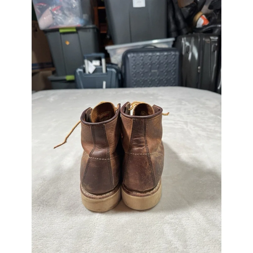Red Wing Classic Moc Toe Boots Size 7 Brown MADE IN USA